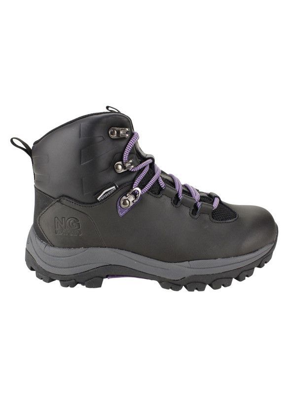 Botín Nat Geo Outdoor Waterproof Cuero Negro-0