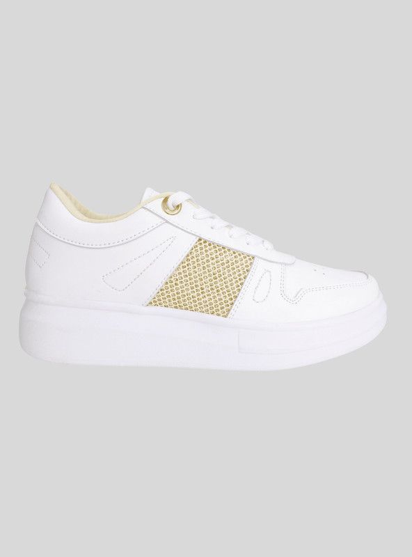 Zapatilla Kanna & Co Shine Plataforma Dorada-0