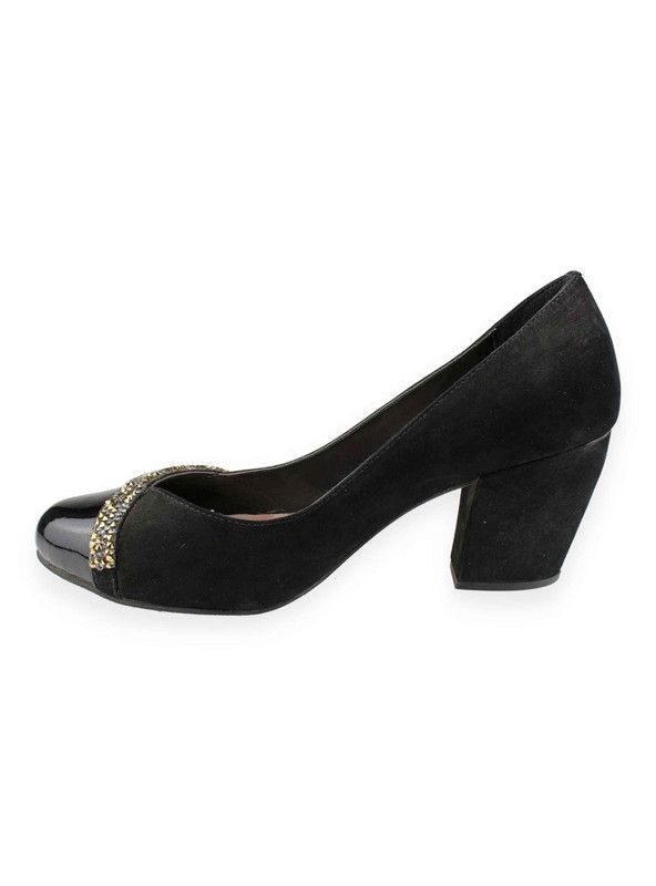 Zapato Exs Fiesta Gamuza Negro-2