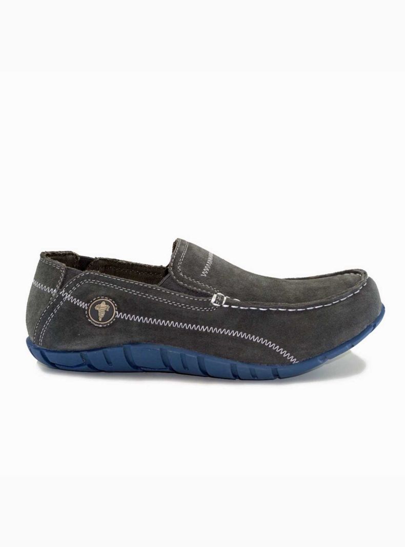 Mocasin Michelin Gris Cuero