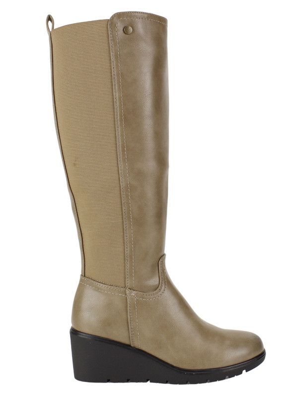 Bota New Walk Elastizada Taupe-0