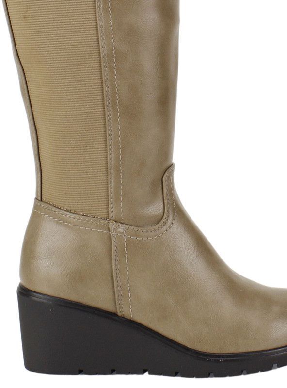 Bota New Walk Elastizada Taupe-3