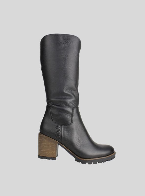 Bota Exs Elisa Cuero Negro-0