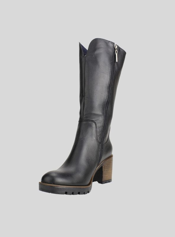 Bota Exs Elisa Cuero Negro-1