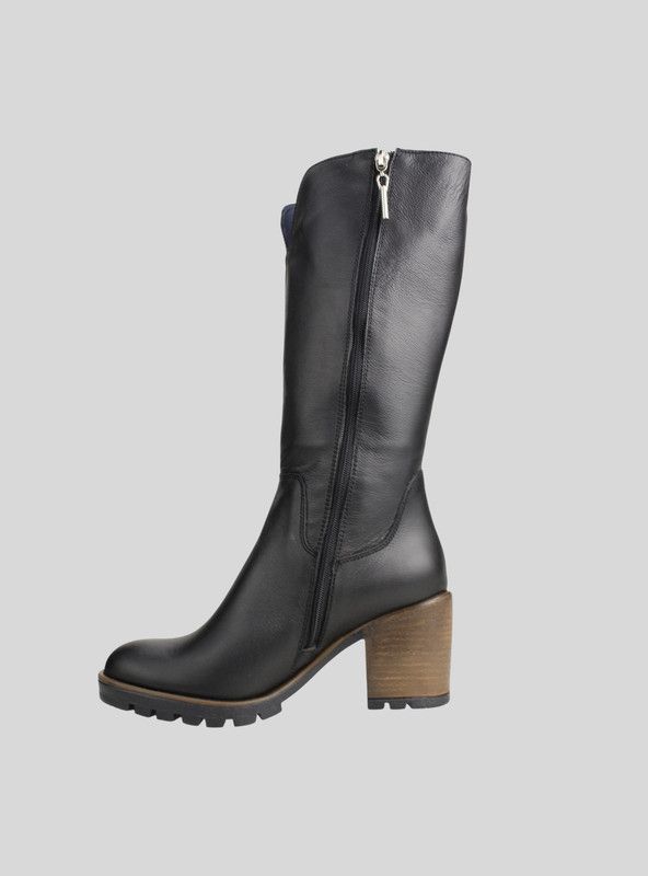 Bota Exs Elisa Cuero Negro-2