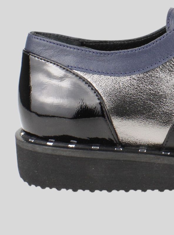 Zapato Cuero Brillante Negro-3
