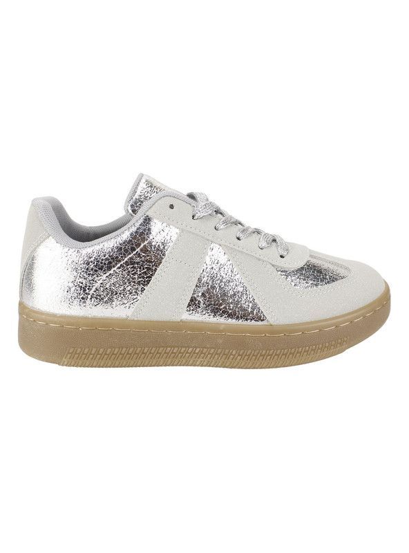 Zapatilla Agua de Coco Shash Plataforma Plateada-0