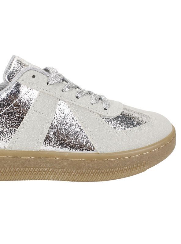 Zapatilla Agua de Coco Shash Plataforma Plateada-3