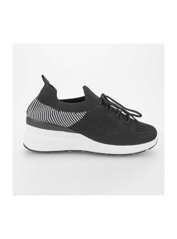 Zapatilla New Walk Malla Bitono Negra
