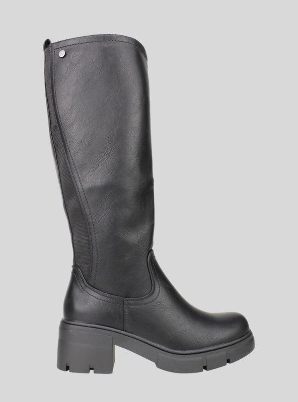 Bota Plataforma Negra-0