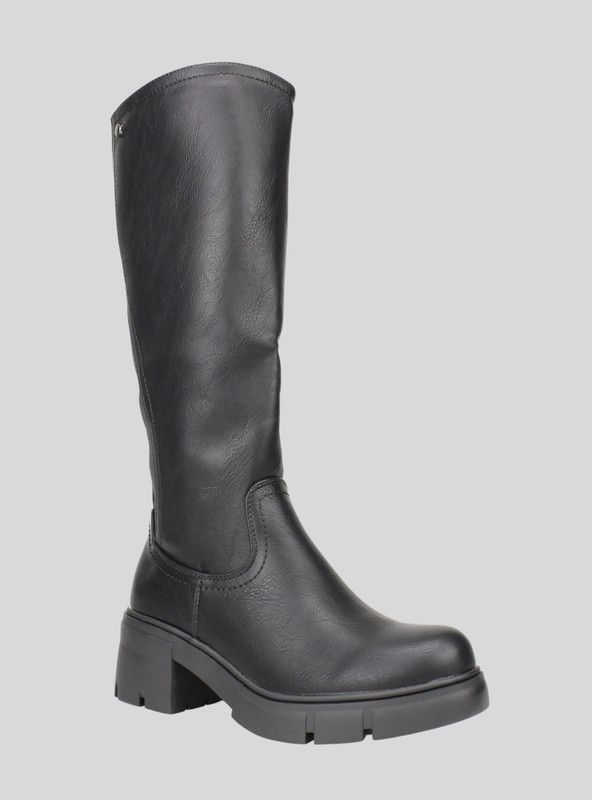 Bota Plataforma Negra-1