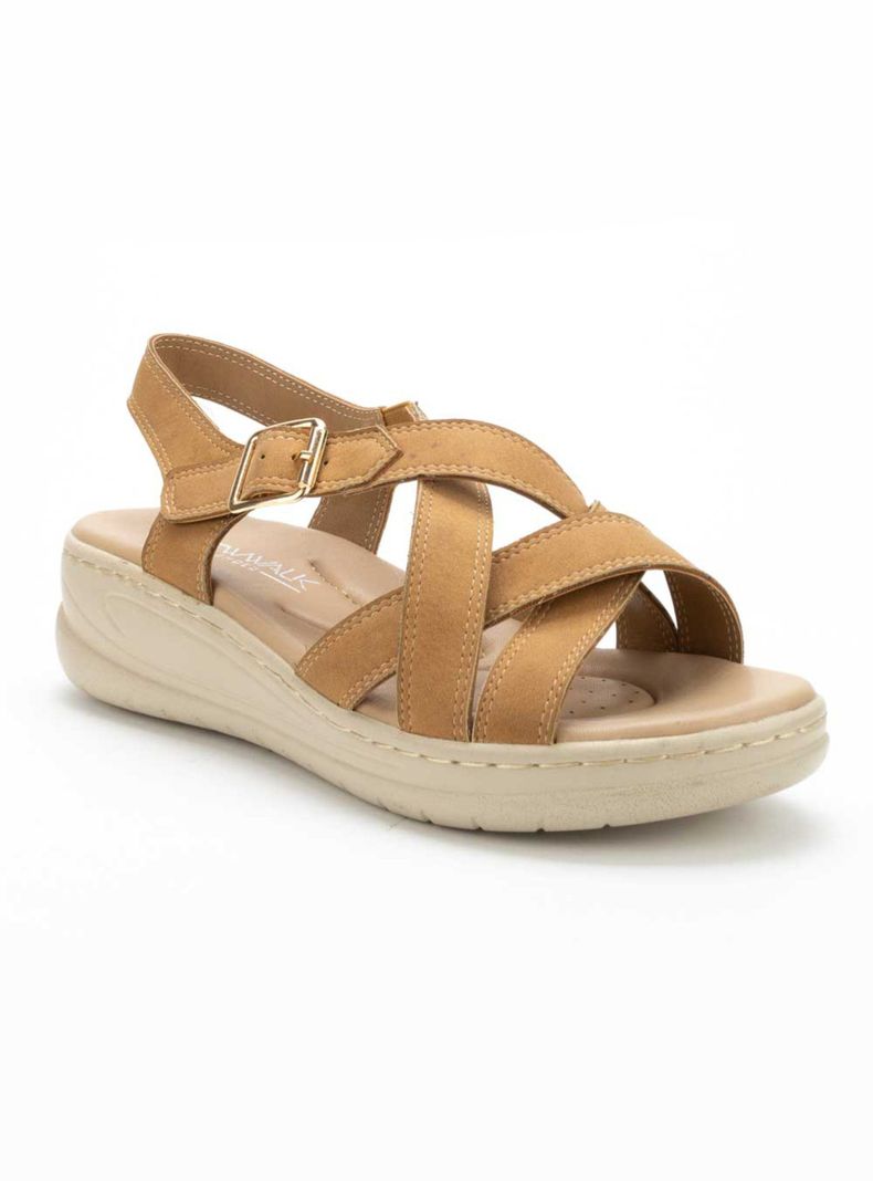 Sandalia New Walk Frizz Camel-1