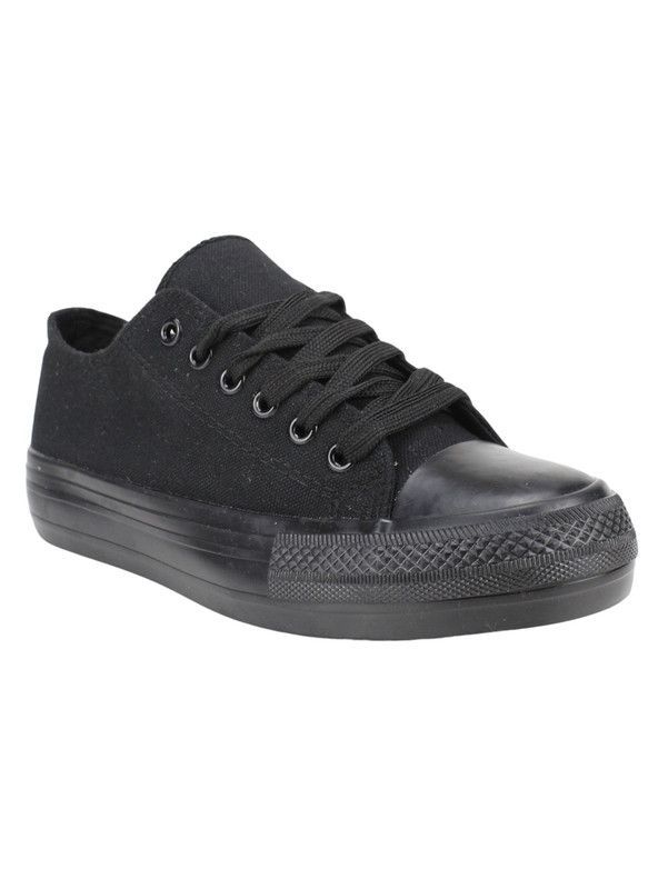 Zapatilla New Walk Lona Los Angeles Negra-1