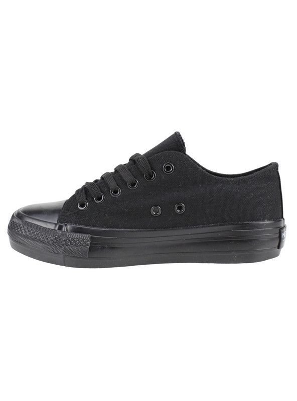 Zapatilla New Walk Lona Los Angeles Negra-2