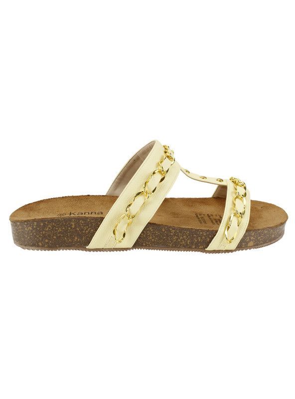 Sandalia Kanna & Co Cadenas Amarilla-0