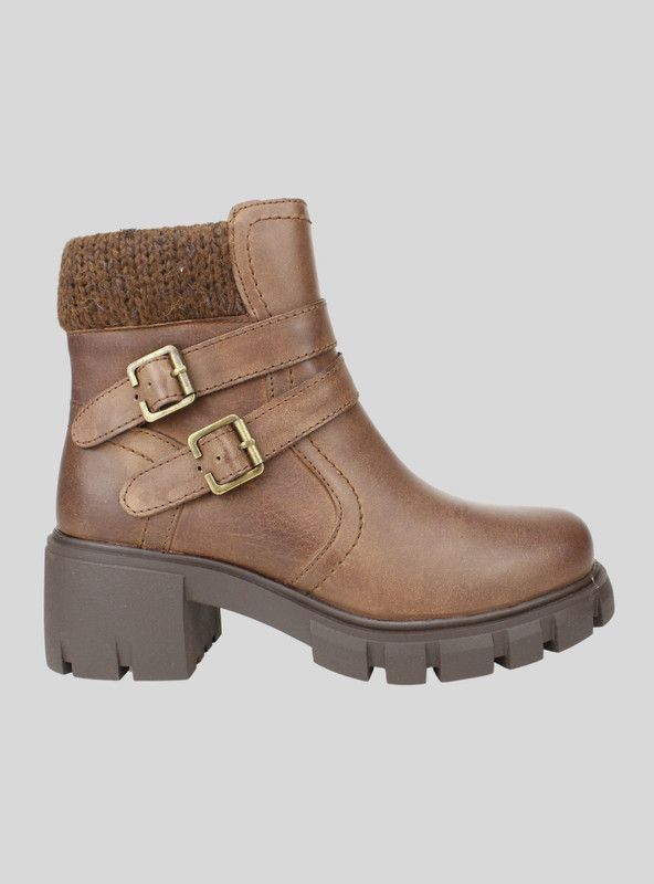 Botin Palm Jabiru Cuero Marron
