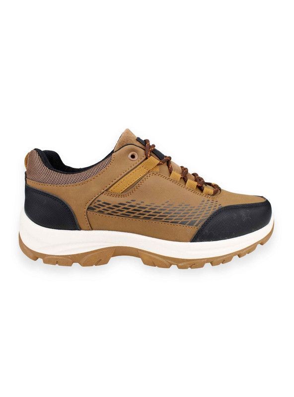 Zapatilla New Walk Outdoor Rayas Camel-0