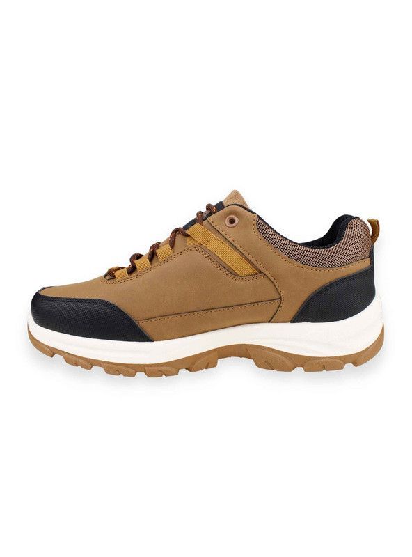Zapatilla New Walk Outdoor Rayas Camel-2