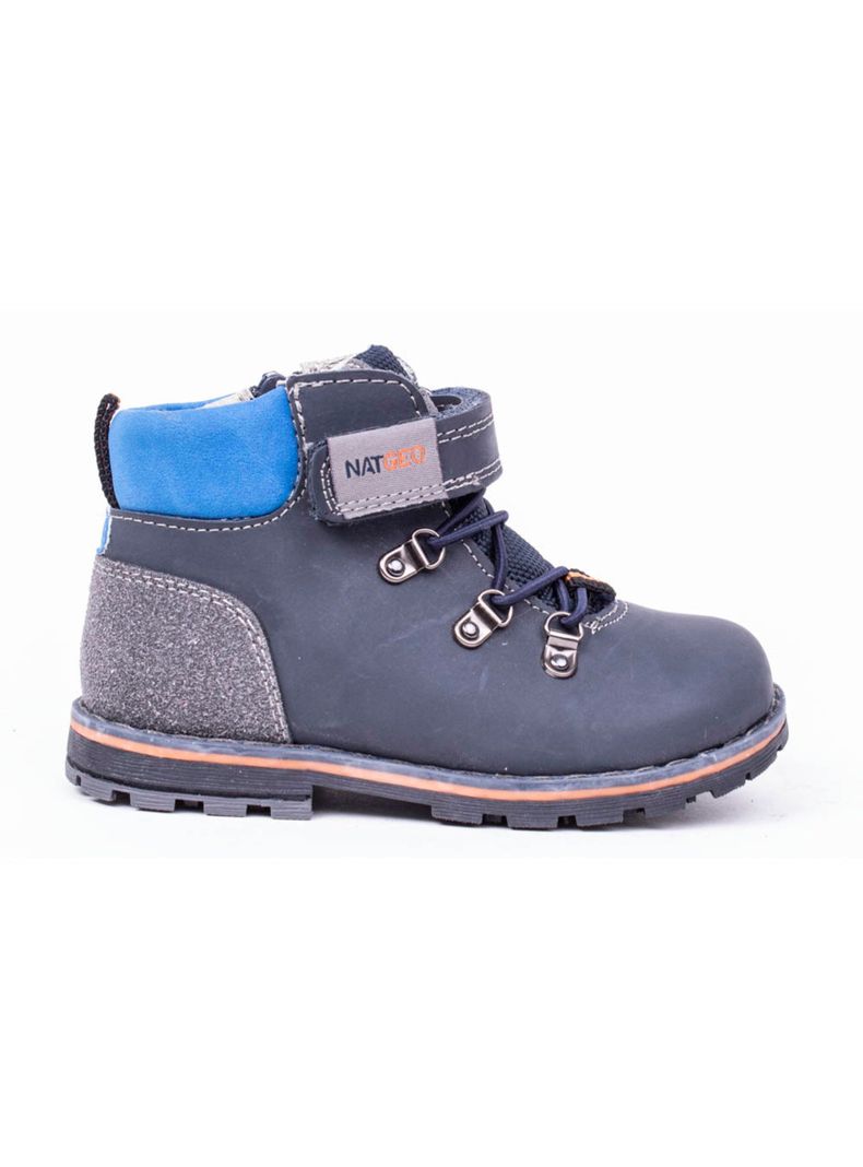 Botín Nat Geo Kids Navy Cuero-0