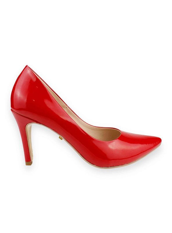 Zapato Exs Formal Charol Rojo-0