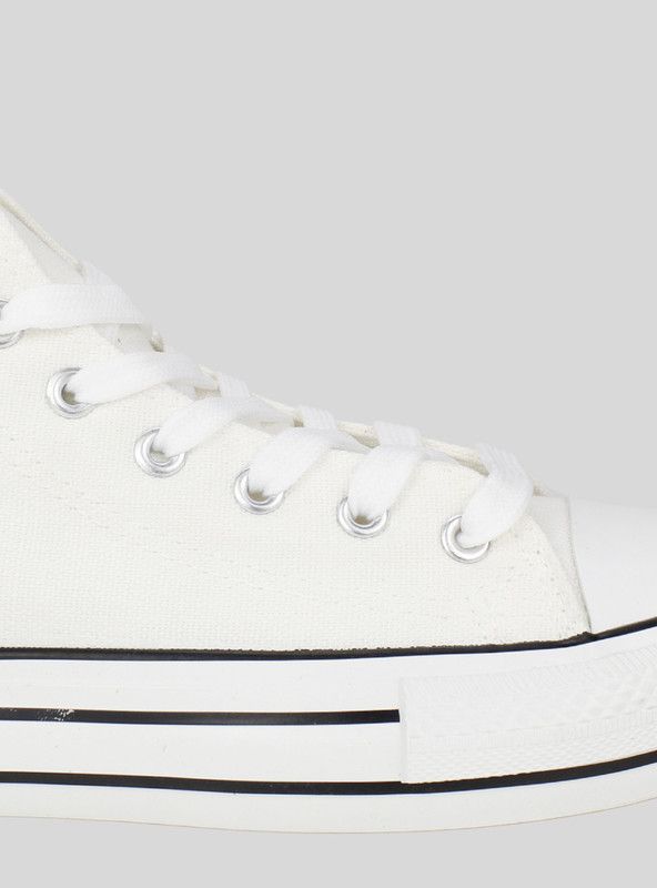 Zapatilla New walk Lona Plataforma Blanca-3