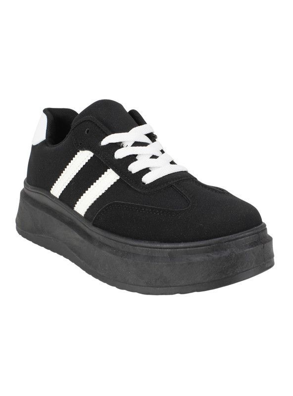 Zapatilla Agua de Coco Darshan Plataforma Negra-1