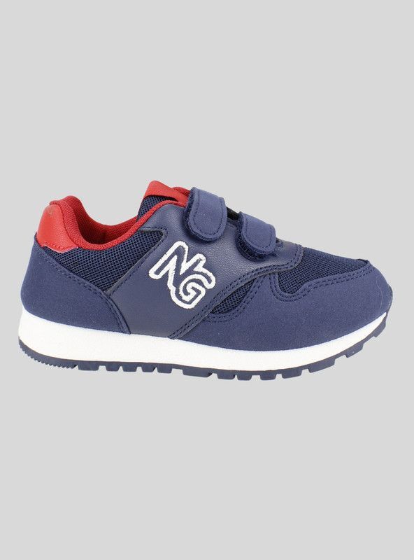Zapatilla Nat Geo Kids Doble Velcro Azul Marino-0