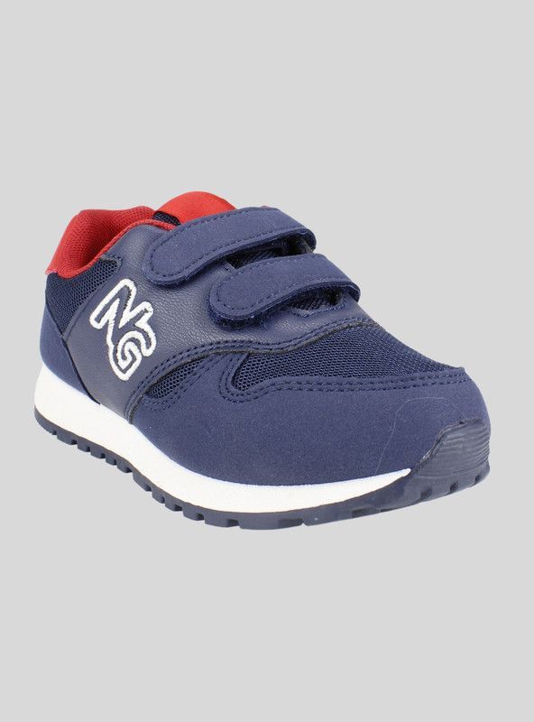Zapatilla Nat Geo Kids Doble Velcro Azul Marino-1