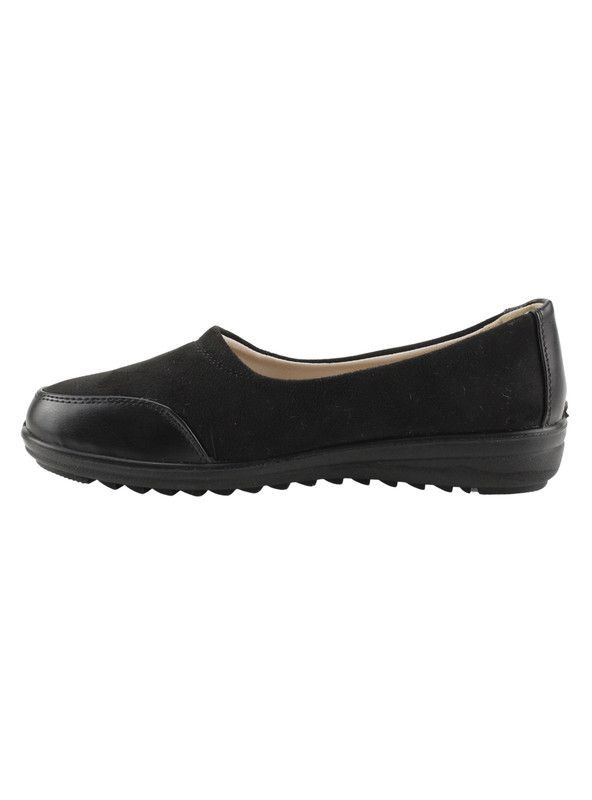 Ballerina New Walk Microfibra Negro-2