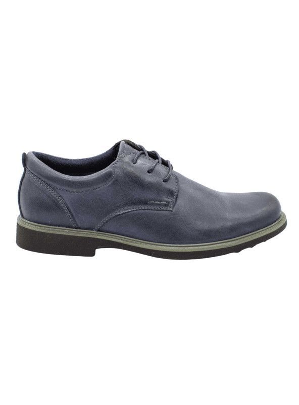 Zapato Nat Geo Liso Cuero Azul Marino
