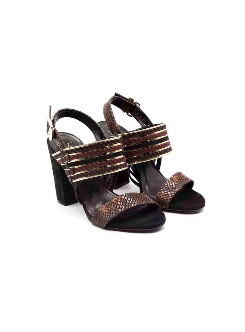 Zapato Versace 1969 Burdeos Cuero-4