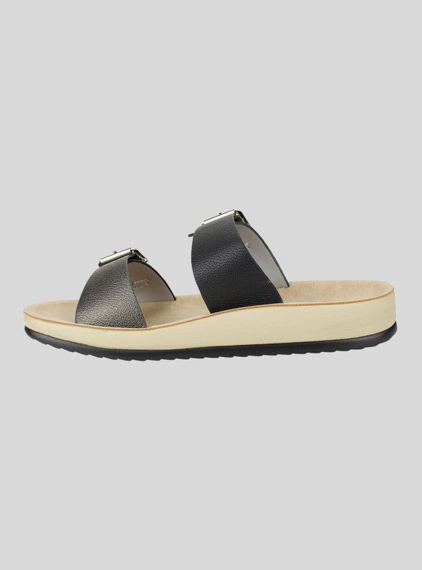 Sandalia New Walk Hebillas Negra-2