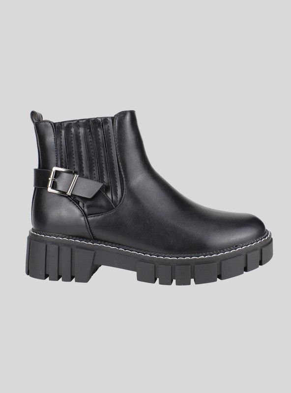 Botin New Walk Elástico Negro-0