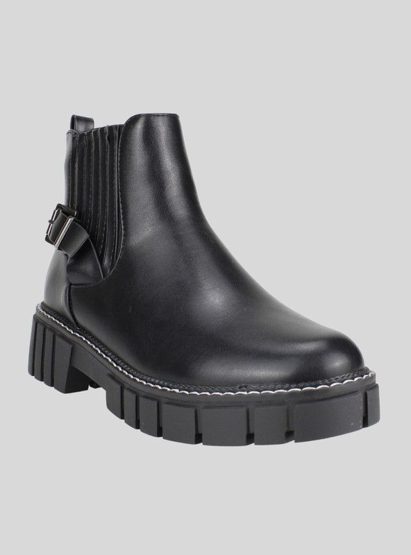 Botin New Walk Elástico Negro-1