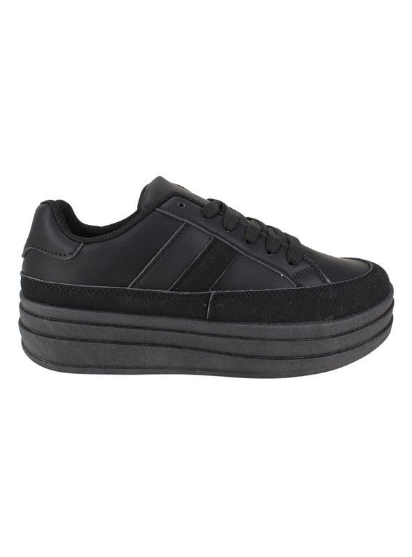 Zapatilla Agua de Coco Amit Plataforma Negra-0