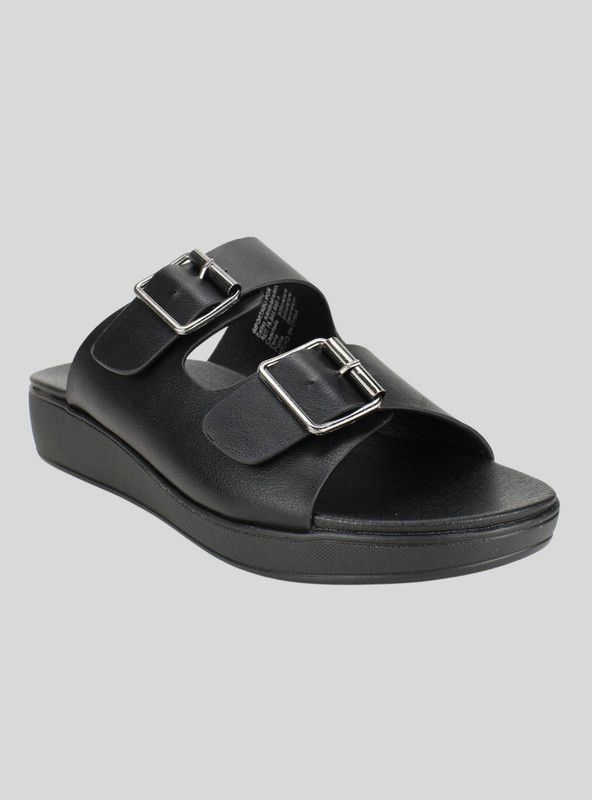 Sandalia New Walk Celia Slip On Negra-1