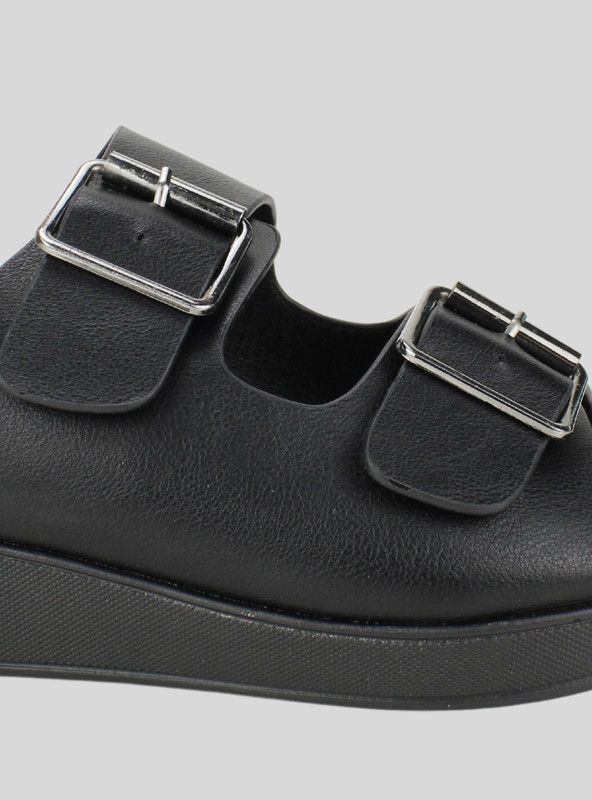 Sandalia New Walk Celia Slip On Negra-3