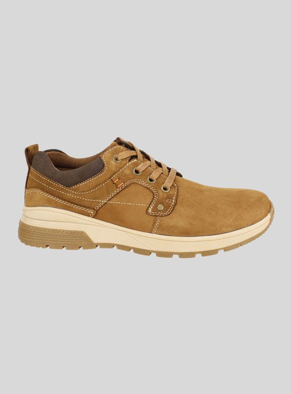 Zapatilla Nat Geo Lenga Cuero Camel-0