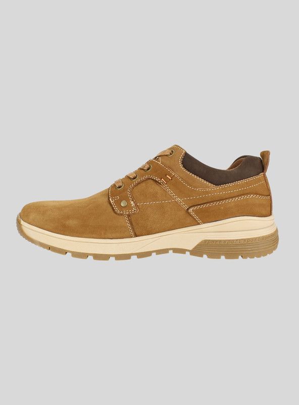 Zapatilla Nat Geo Lenga Cuero Camel-2