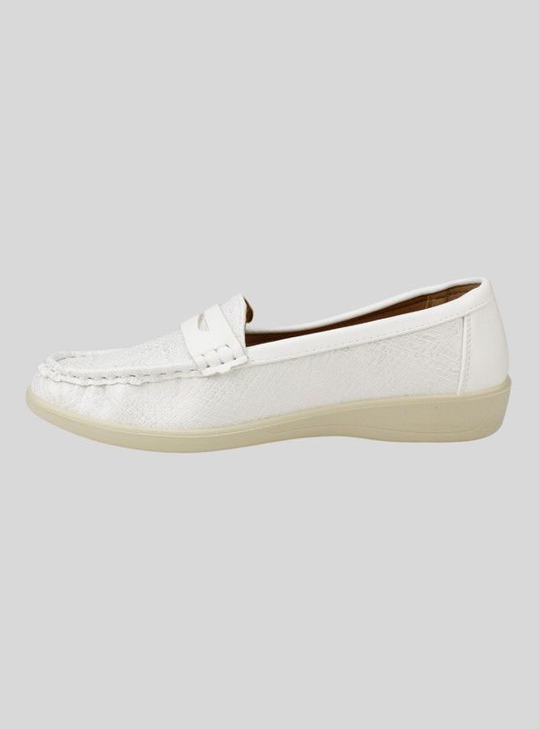 Mocasín New Walk Reptil Blanco-2