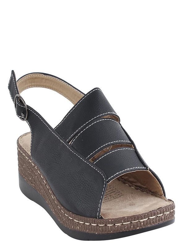 SANDALIA MUJER CASUAL NEW WALK 160-2-90 (35-40) | Negro |-0