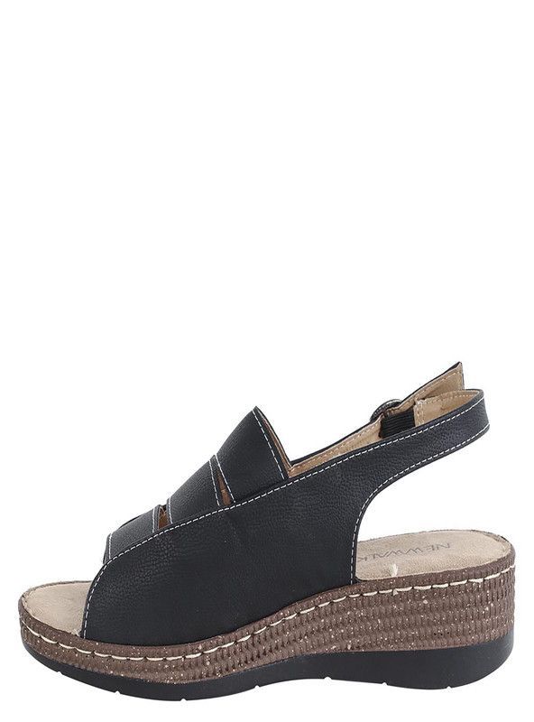 SANDALIA MUJER CASUAL NEW WALK 160-2-90 (35-40) | Negro |-2