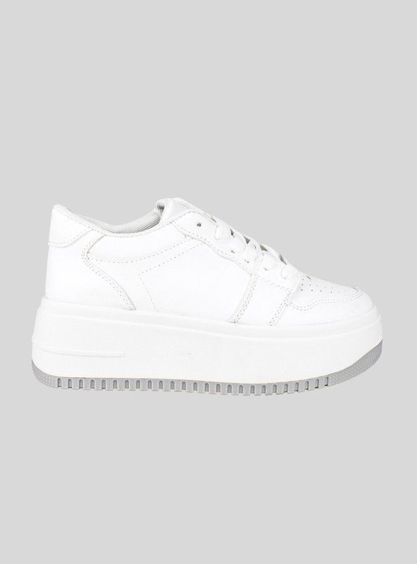 Zapatilla New Walk Plataforma Urbana Blanca-0