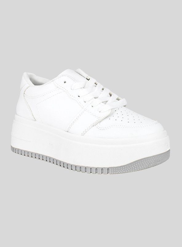 Zapatilla New Walk Plataforma Urbana Blanca-1