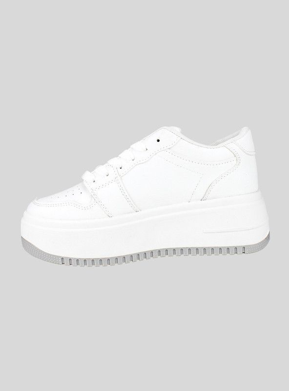 Zapatilla New Walk Plataforma Urbana Blanca-2