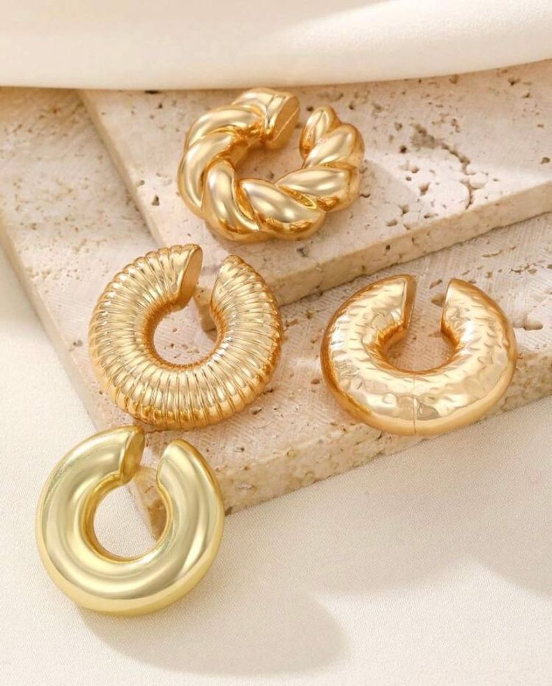 Aros A Presión Tendencia Mujer Set X 4-1