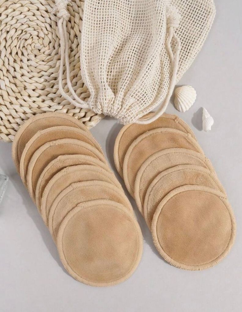 Toallitas Desmaquillantes 12 Pétalos Reutilizable Con Bolsa-1