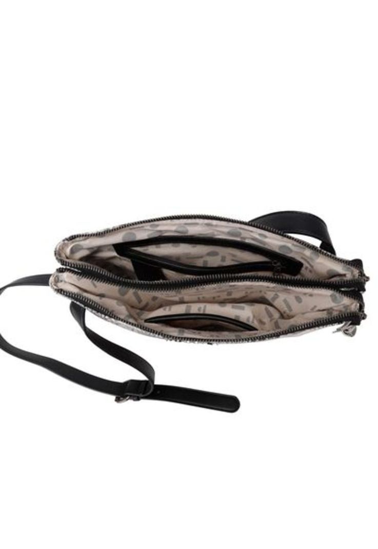 Cartera Bandolera Animal Print Pollini-1