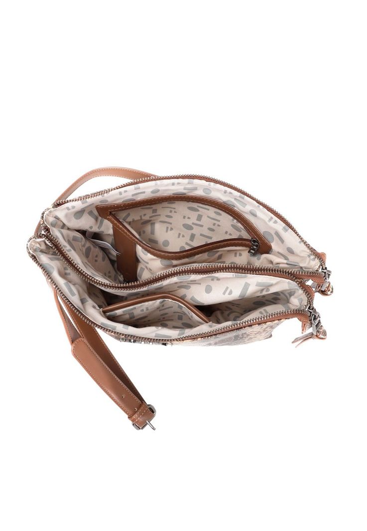 Cartera Bandolera Animal Print Pollini-1