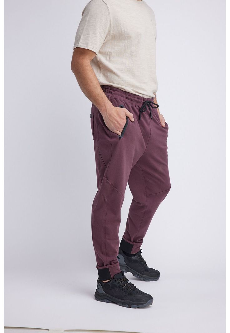 Pantalón Buzo Hombre Burdeo Panama Jack-0